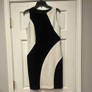 Elegant Black and White Dress